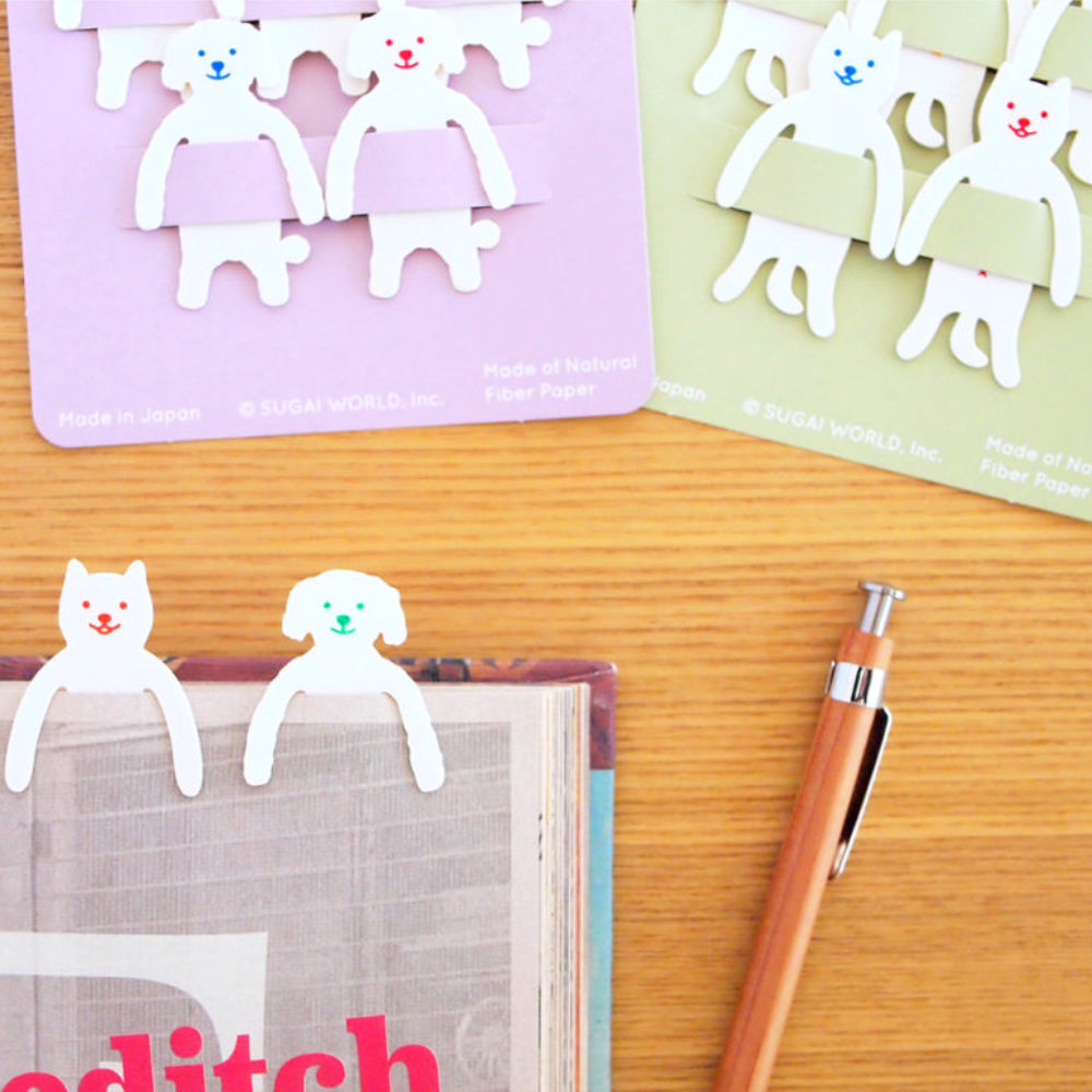 Animal Family Bookmarks-Japan-Best.net-Poodle Clip-Japan-Best.net