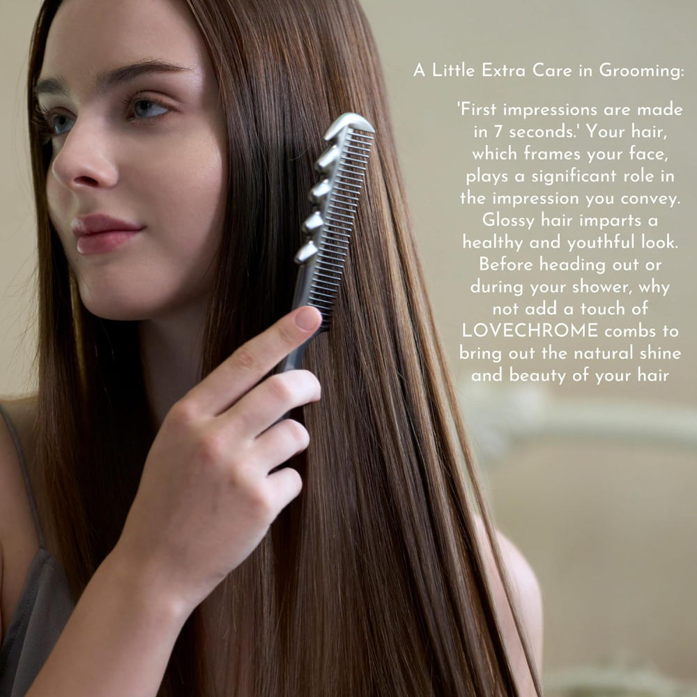 Anti-static Massage & Comb - 24-carat Gold plating-www.Japan-Best.net-Japan-Best.net