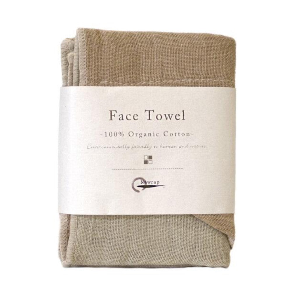 Nawrap Organic Cotton Face Towel-Japan-Best.net