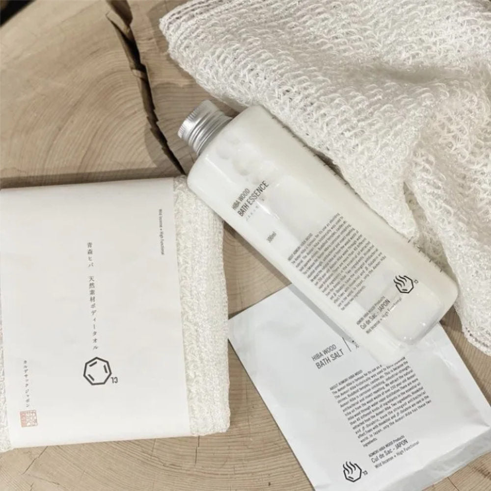 Hiba infused Body Wash Towel-Japan-Best.net-Japan-Best.net