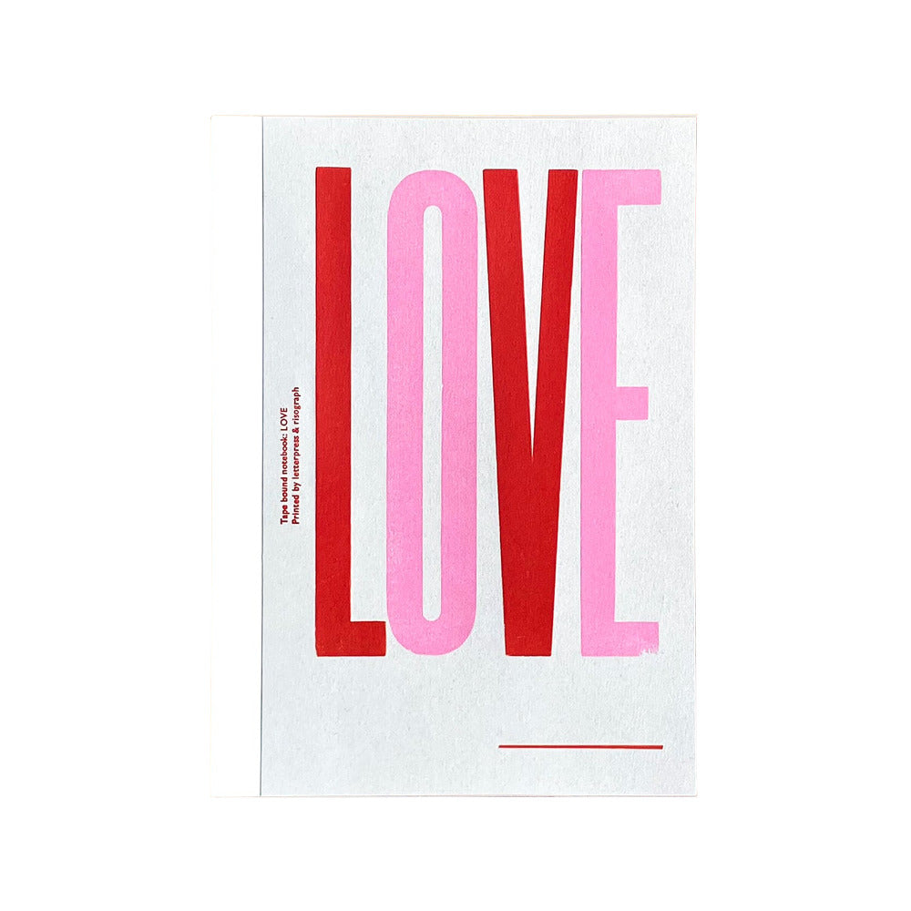 LOVE Notebook – 5mm Heart Grid (♡)-www.Japan-Best.net-Red Love-Japan-Best.net