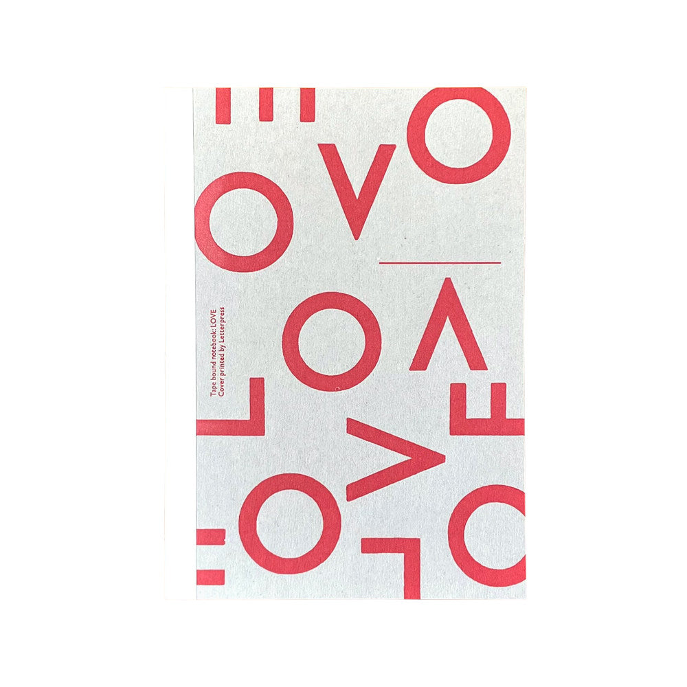 LOVE Notebook – 5mm Heart Grid (♡)-www.Japan-Best.net-Red Print-Japan-Best.net