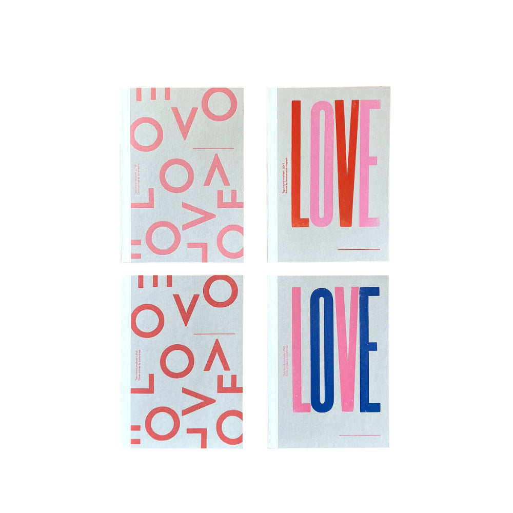 LOVE Notebook – 5mm Heart Grid (♡)-www.Japan-Best.net-Pink Print-Japan-Best.net