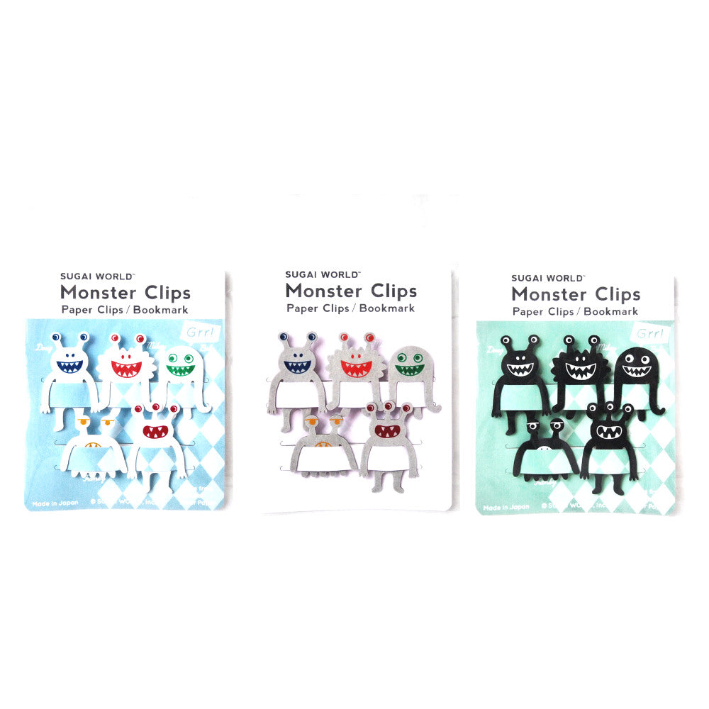 Monster Family Bookmarks-Japan-Best.net-White-Japan-Best.net