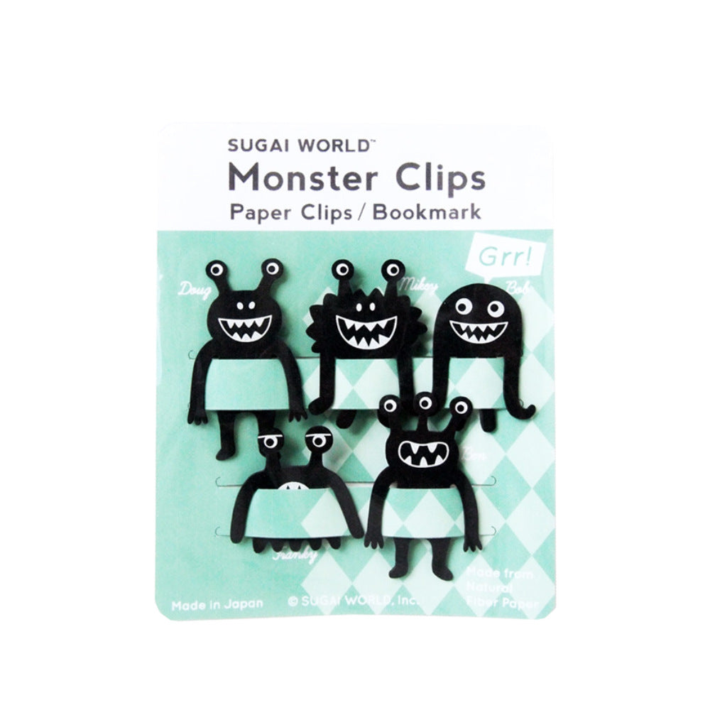 Monster Family Bookmarks-Japan-Best.net-Black-Japan-Best.net