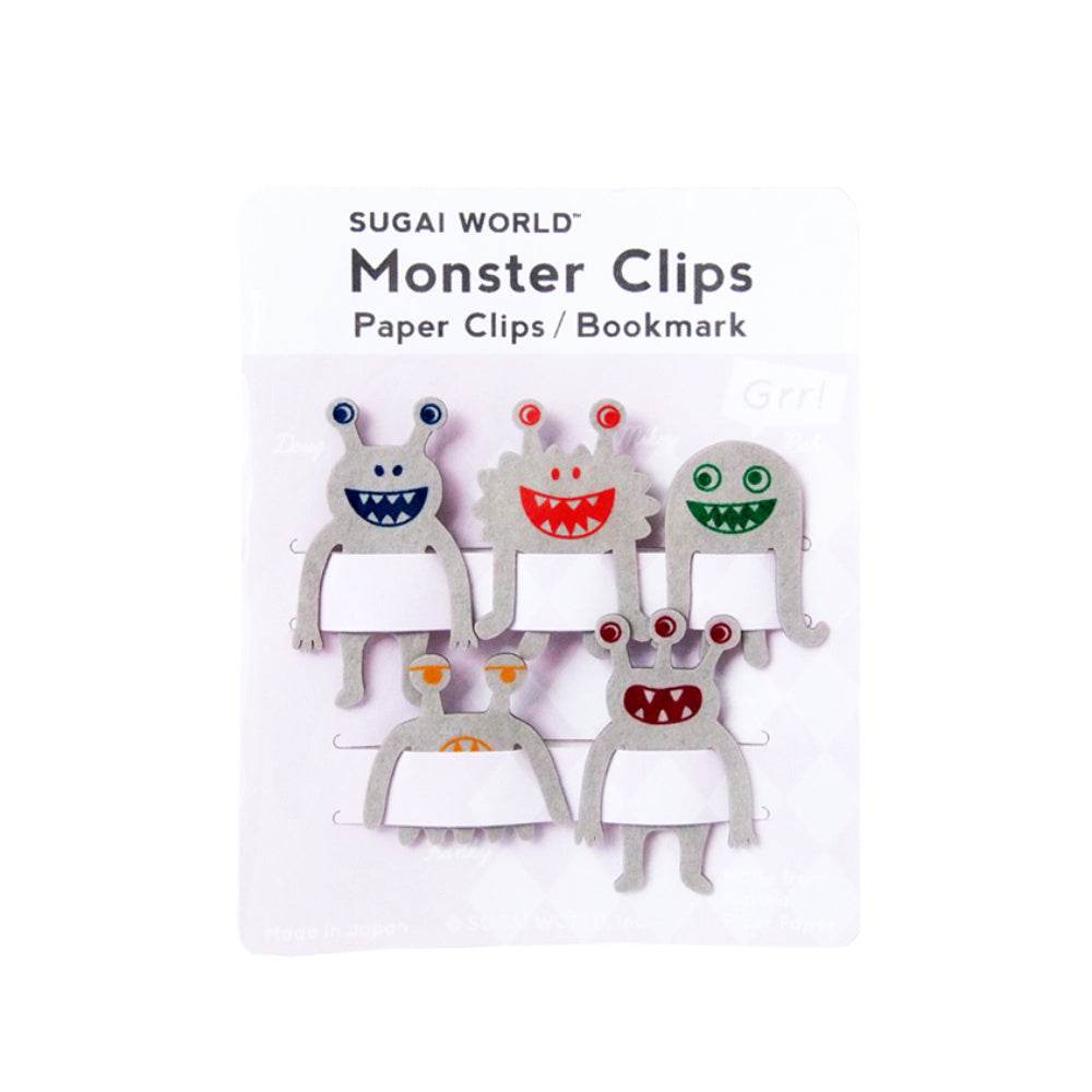 Monster Family Bookmarks-Japan-Best.net-Gray-Japan-Best.net