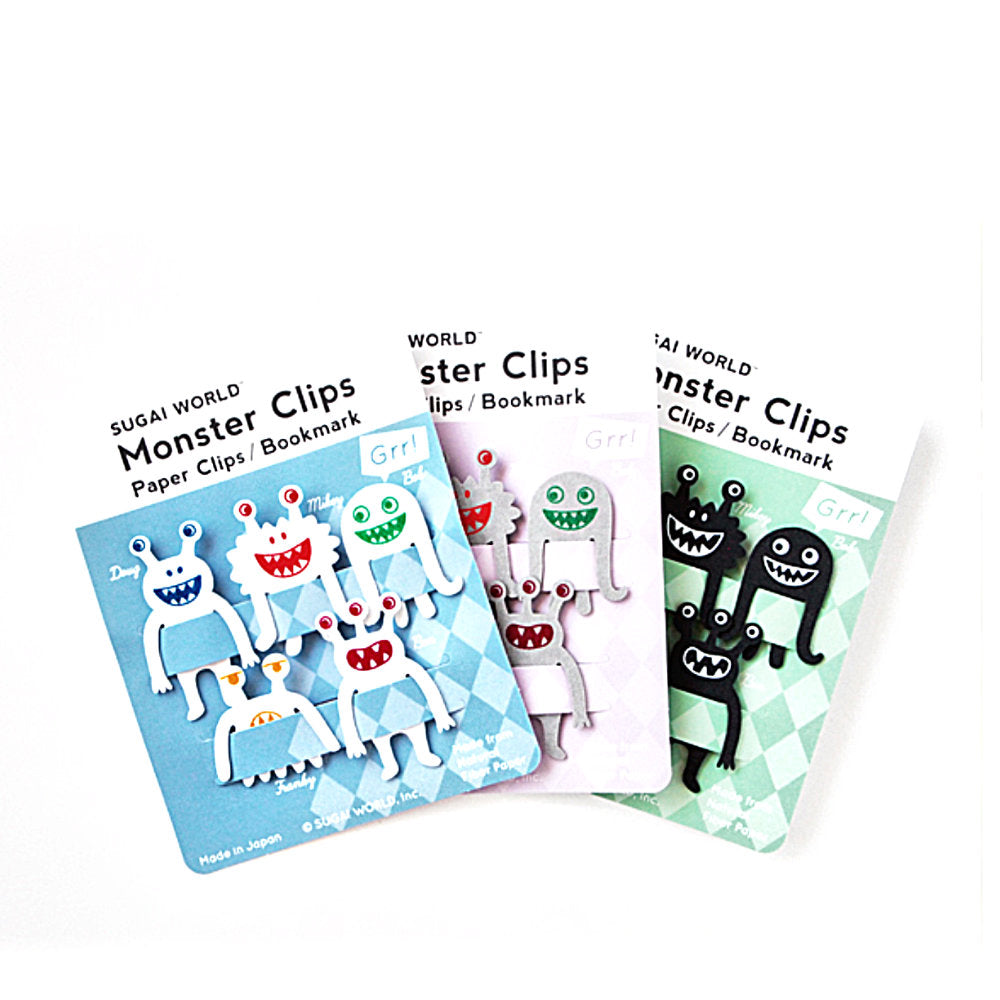 Monster Family Bookmarks-Japan-Best.net-White-Japan-Best.net