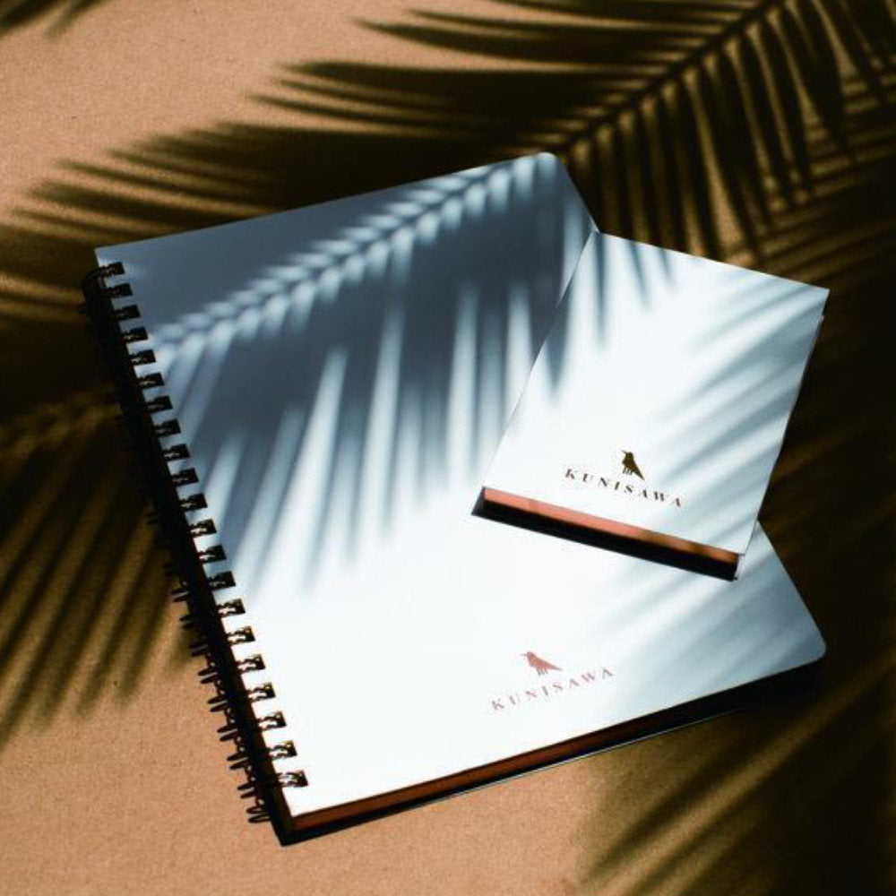 Premium Find Ring Notebook-Kunisawa Stationery-White-Japan-Best.net