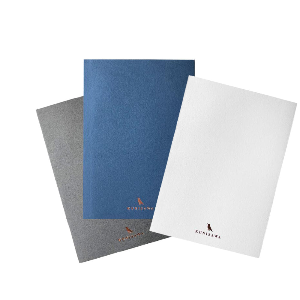 Foolscap Find Slim Notebook-Kunisawa Stationery-White-Japan-Best.net